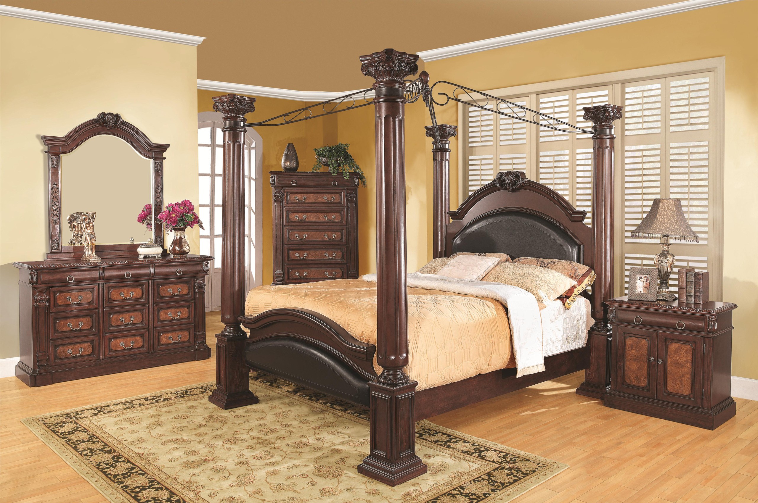 Grand Prado Collection 4 Piece Eastern King Size Bedroom Group