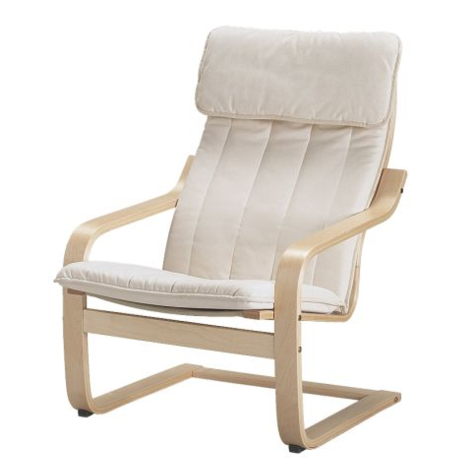 Ikea Poang Chair Armchair with Cushion, Cover and Frame