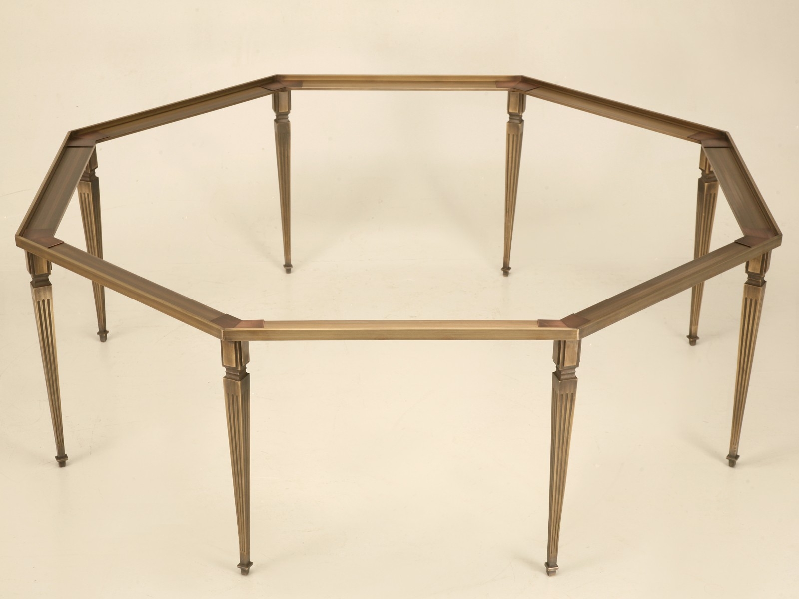 Old Plank Road Custom Bronze Coffee Table Base Available in any Size