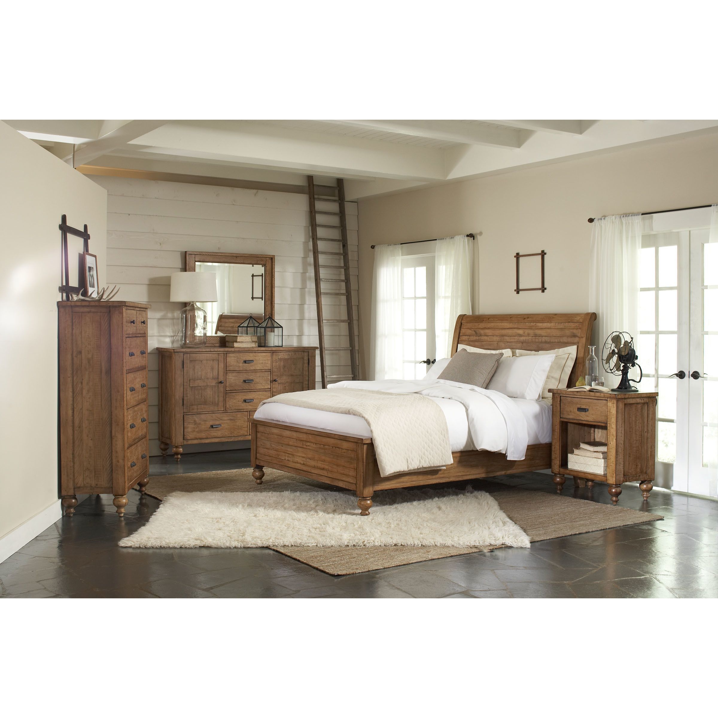 Pine Bedroom Furniture Sets Ideas On Foter   Riverside Furniture Summerhill 3 Drawer Nightstand In Canby Rustic Pine 1 