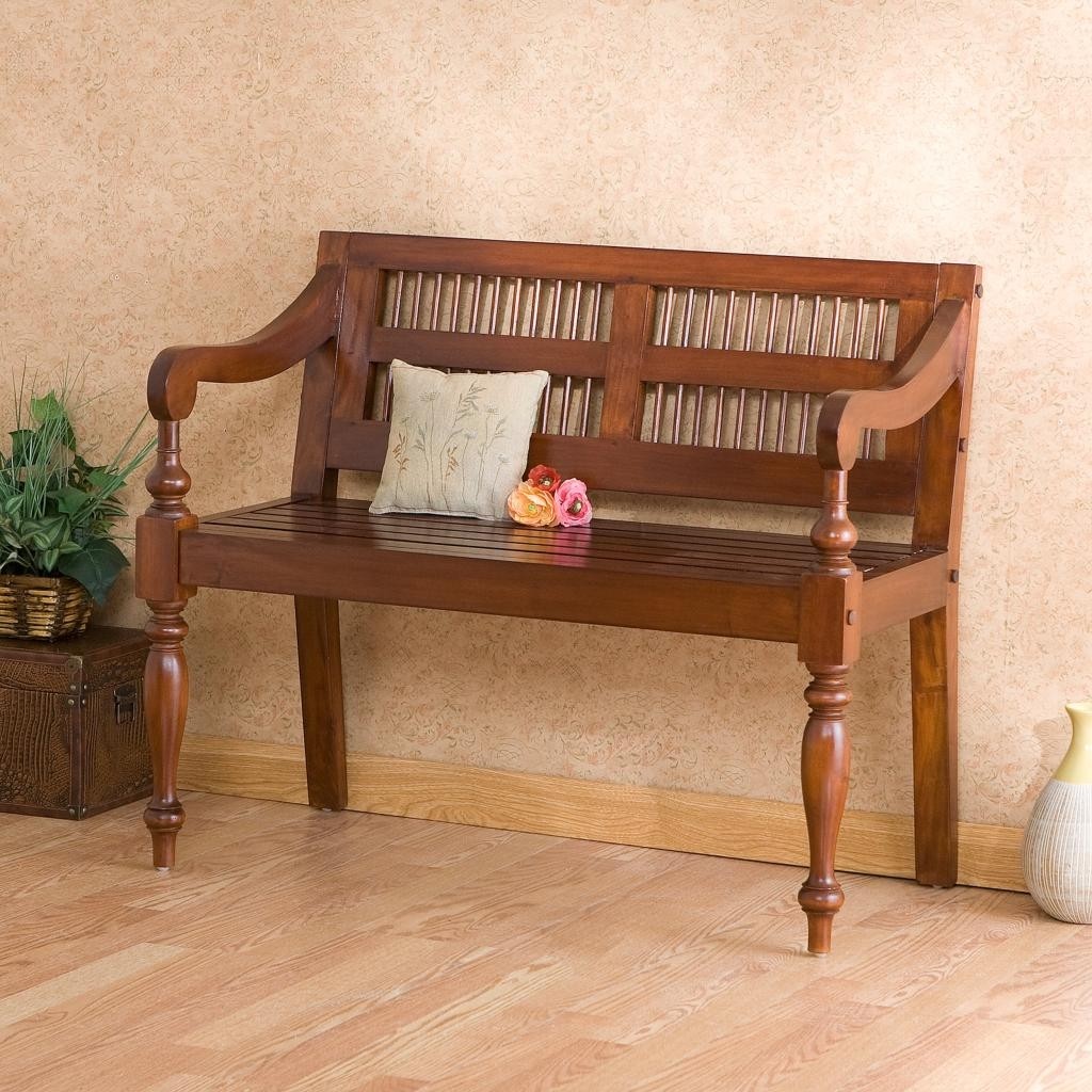 Sei Classic Mahogany Bench 1 