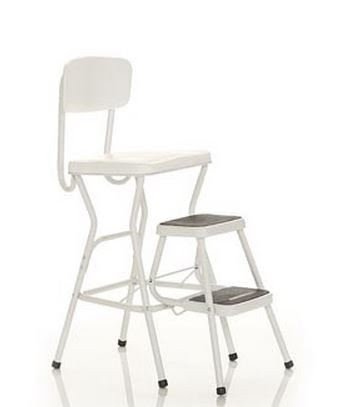 White Cosco 11-130WHT Chair/Step Stool 