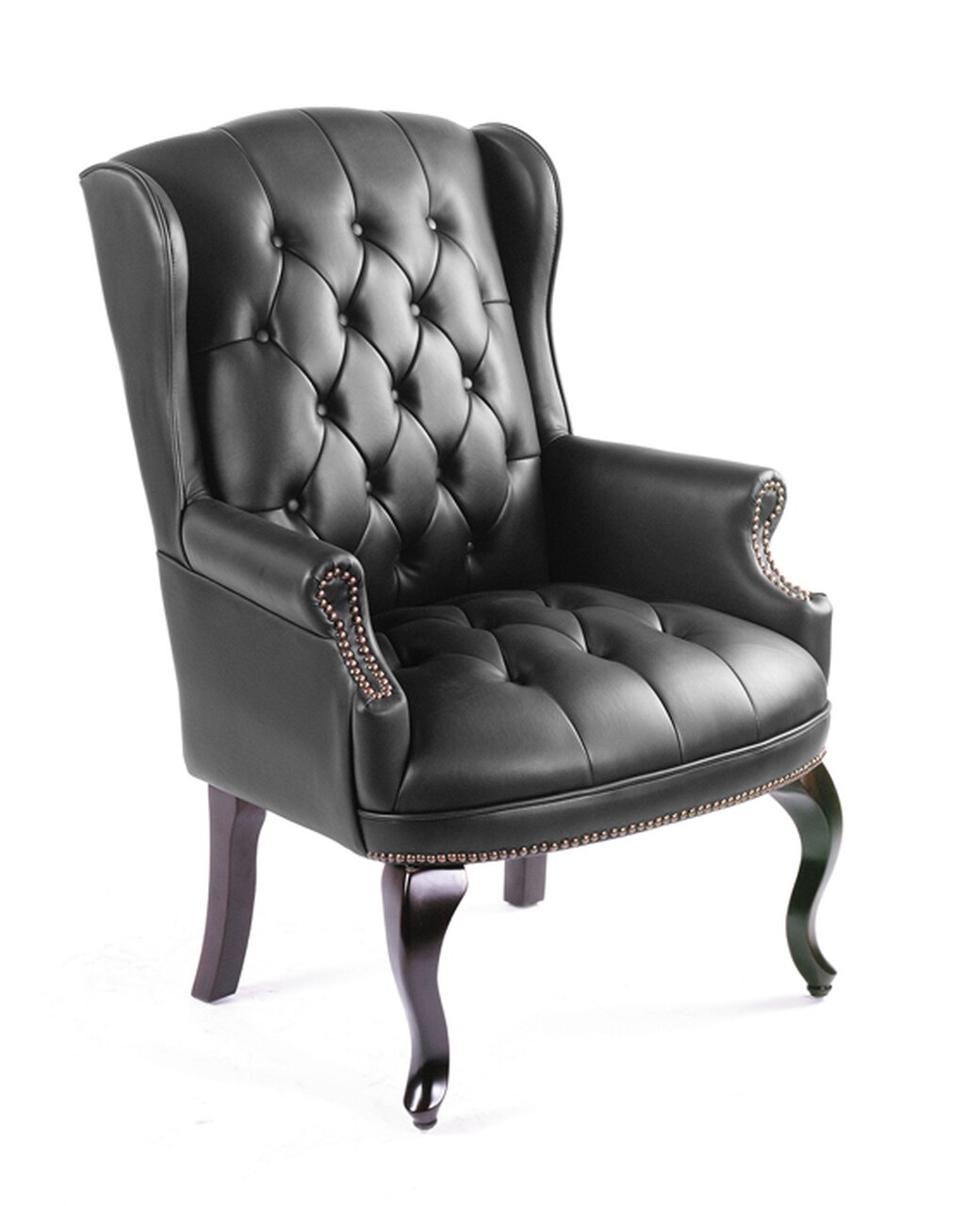 Boss Wingback Traditional Guest Chair, Black