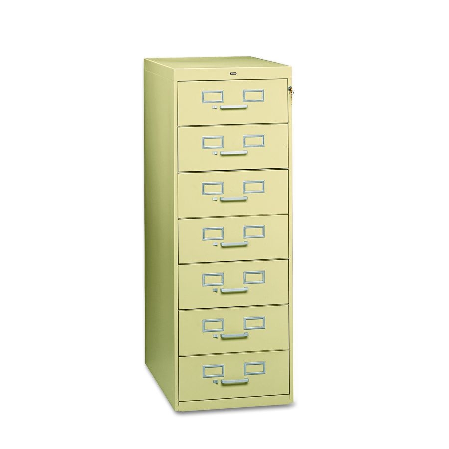 Card File, 7-Drawer, for 5" x 8" Cards, Light Gray TNNCF758LGY