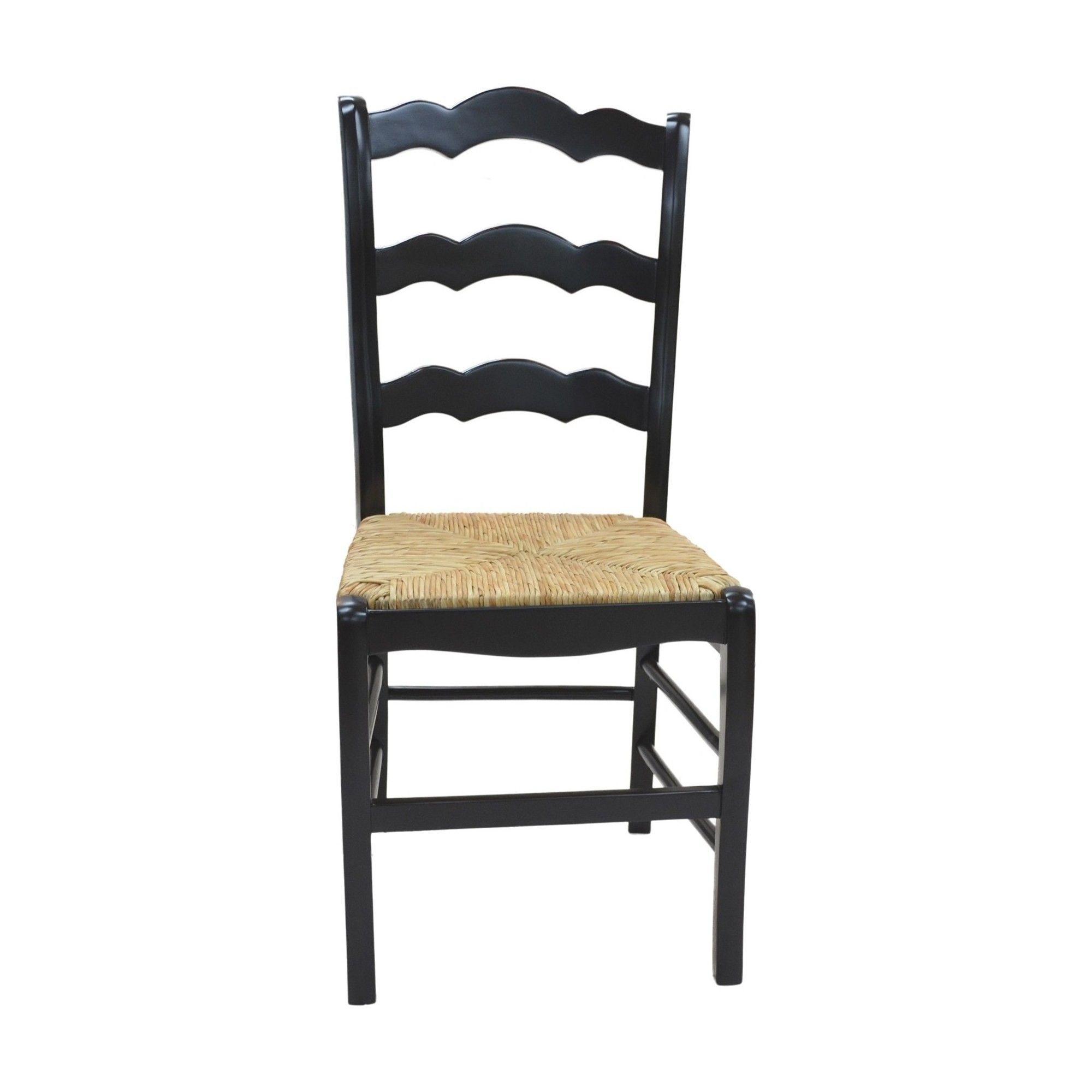 Carolina Antique Black Florence Ladder Back Chair
