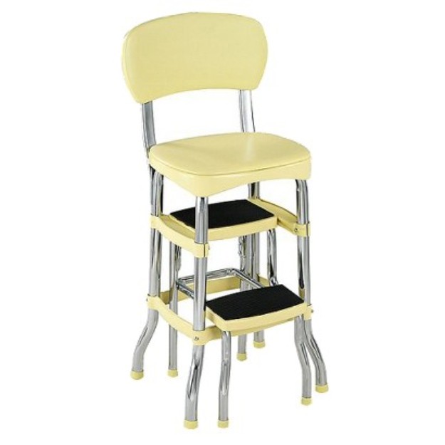 Cosco 11-120CBY1 Retro Chair/Step Stool Yellow