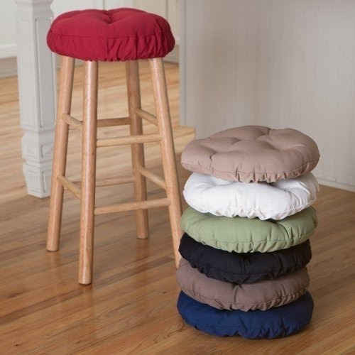 Galapara Round Seat Cover for Bar Stools Elastic PU Leather Stool Cover Synthetic Bar Stool Seat Cover Slipcover Dinning Chair Cover 