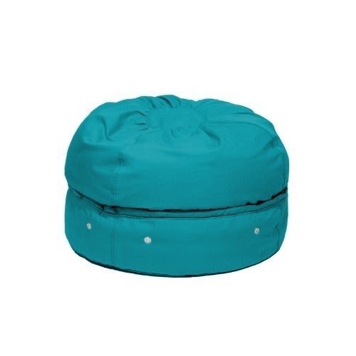 Storage Bean Bag Chair by Mimish Made in USA 13 colors - Cotton Aqua