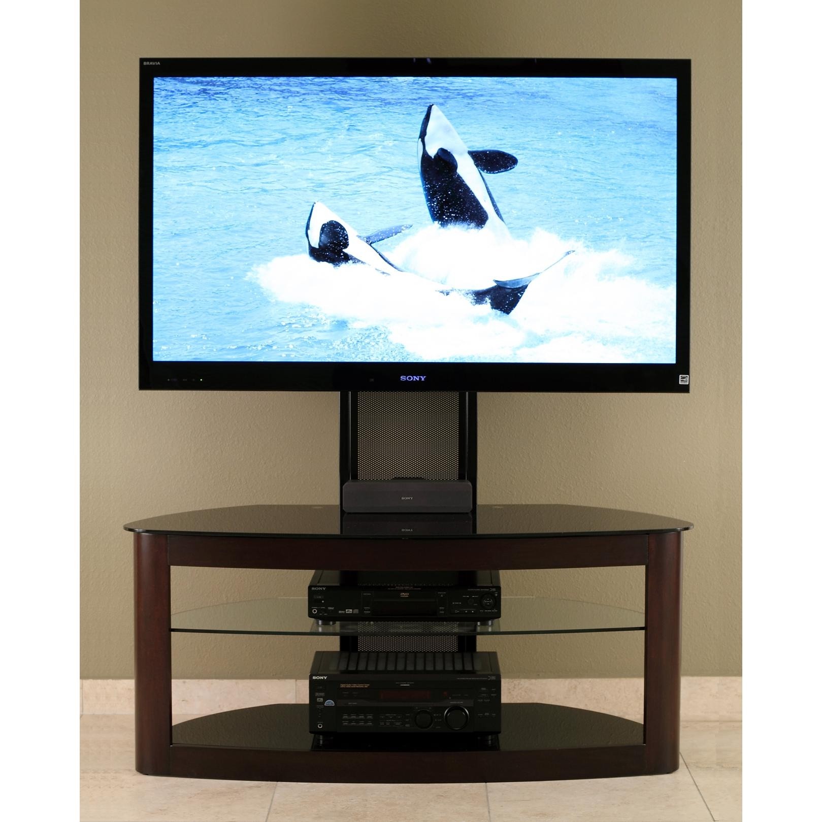 TransDeco TV Stand with Universal Mounting System for 35 to 65-Inch Plasma/LED/LCD TV