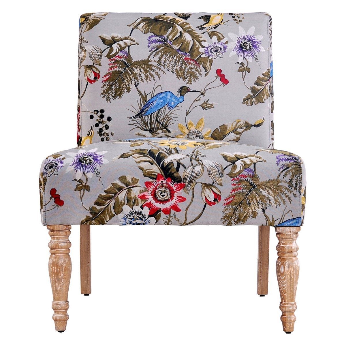 angelo:HOME Bradstreet Antique Floral Bird Chair with Antique Finish