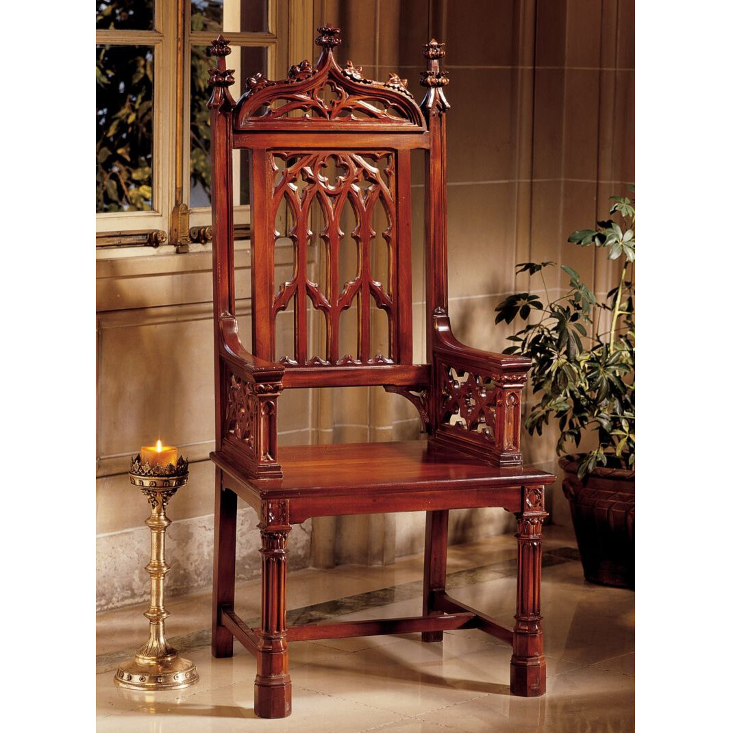 Gothic Tracery Cathedral Arm Chair