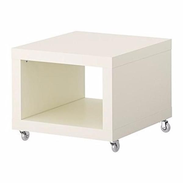 IKEA - LACK Side table on casters, white