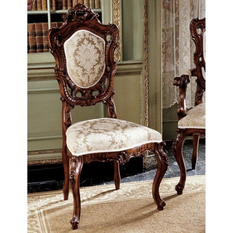 Toulon French Rococo Fabric Side Chair