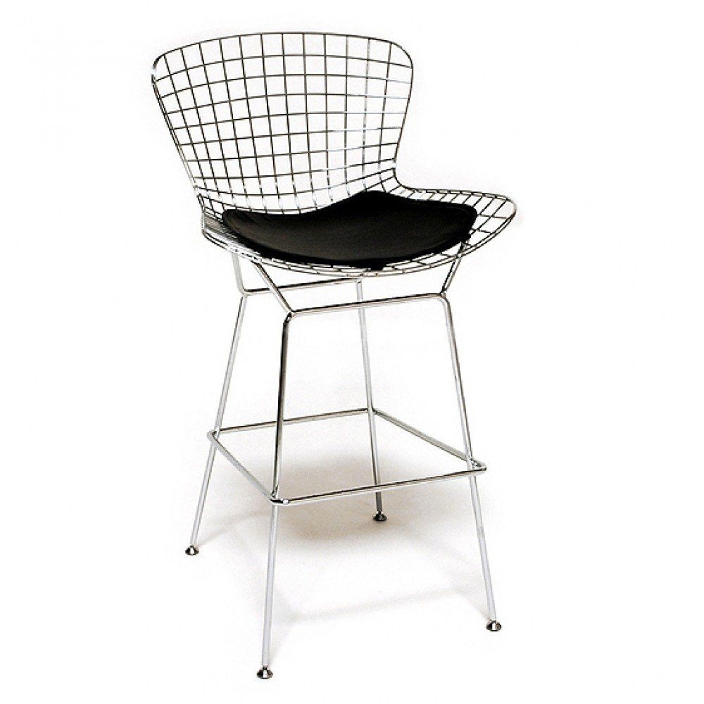 Bertoia Wire Bar Stool Chair (1, Black)
