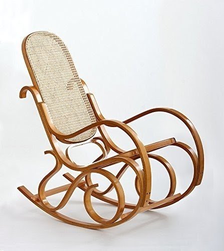 Brand new bentwood wood rattan rocking chair armchair wooden antique style