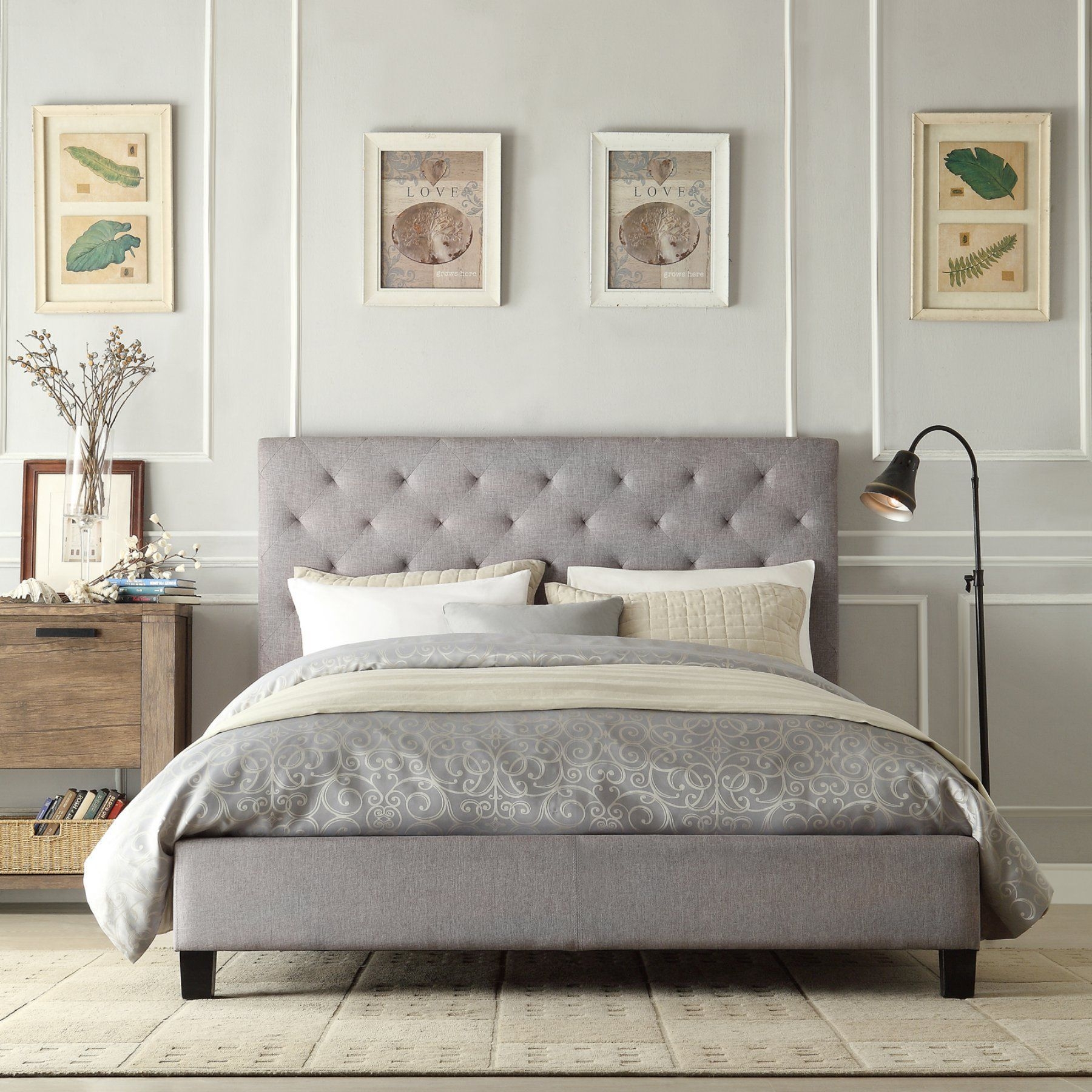 Upholstered Headboard Queen Bed Ideas On Foter