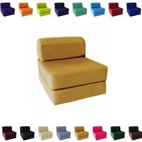 Sleeper Chair Folding Foam Bed Choose Color Sized Single Twin Or Full Full 5x46x74 Cinnamon ?s=pi