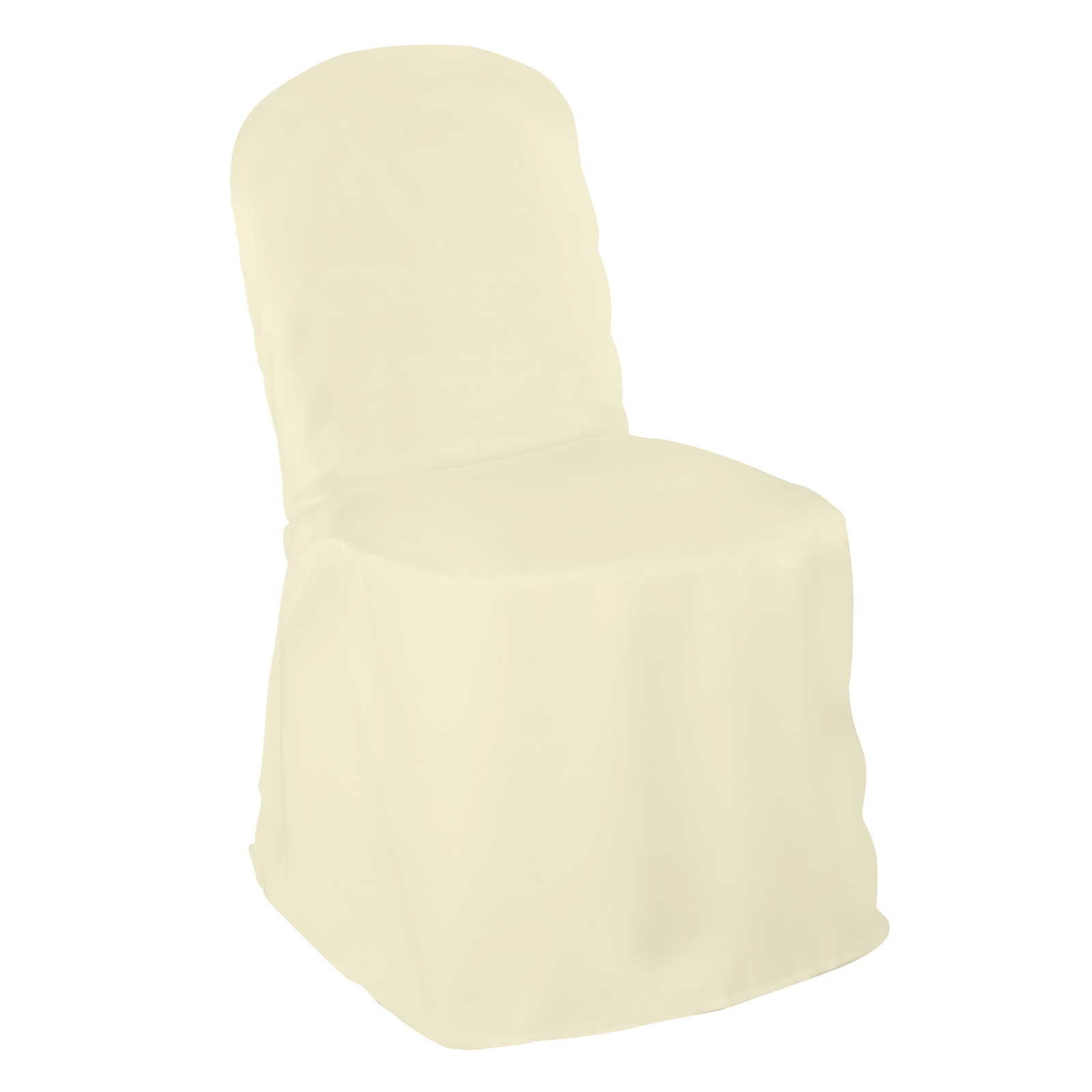Premium Polyester Banquet Chair Cover - for Wedding or Party Use - Ivory - 100pcs