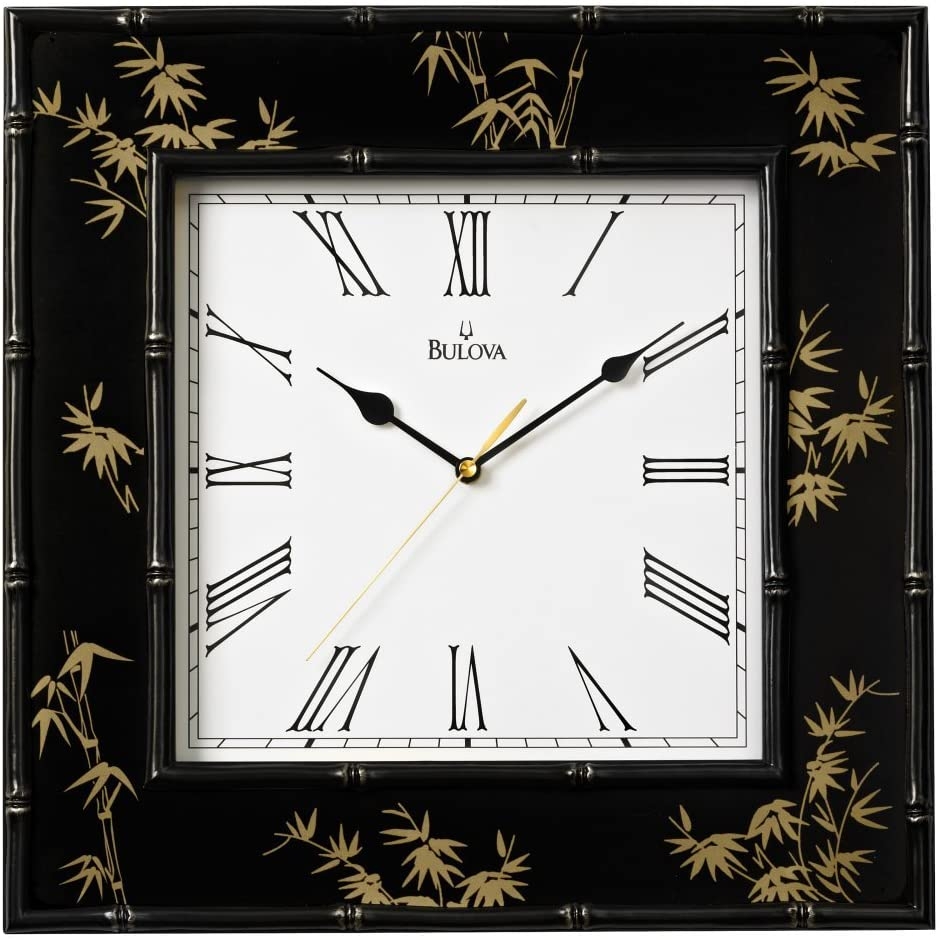 Bulova Willow II 16" Square Wall Clock