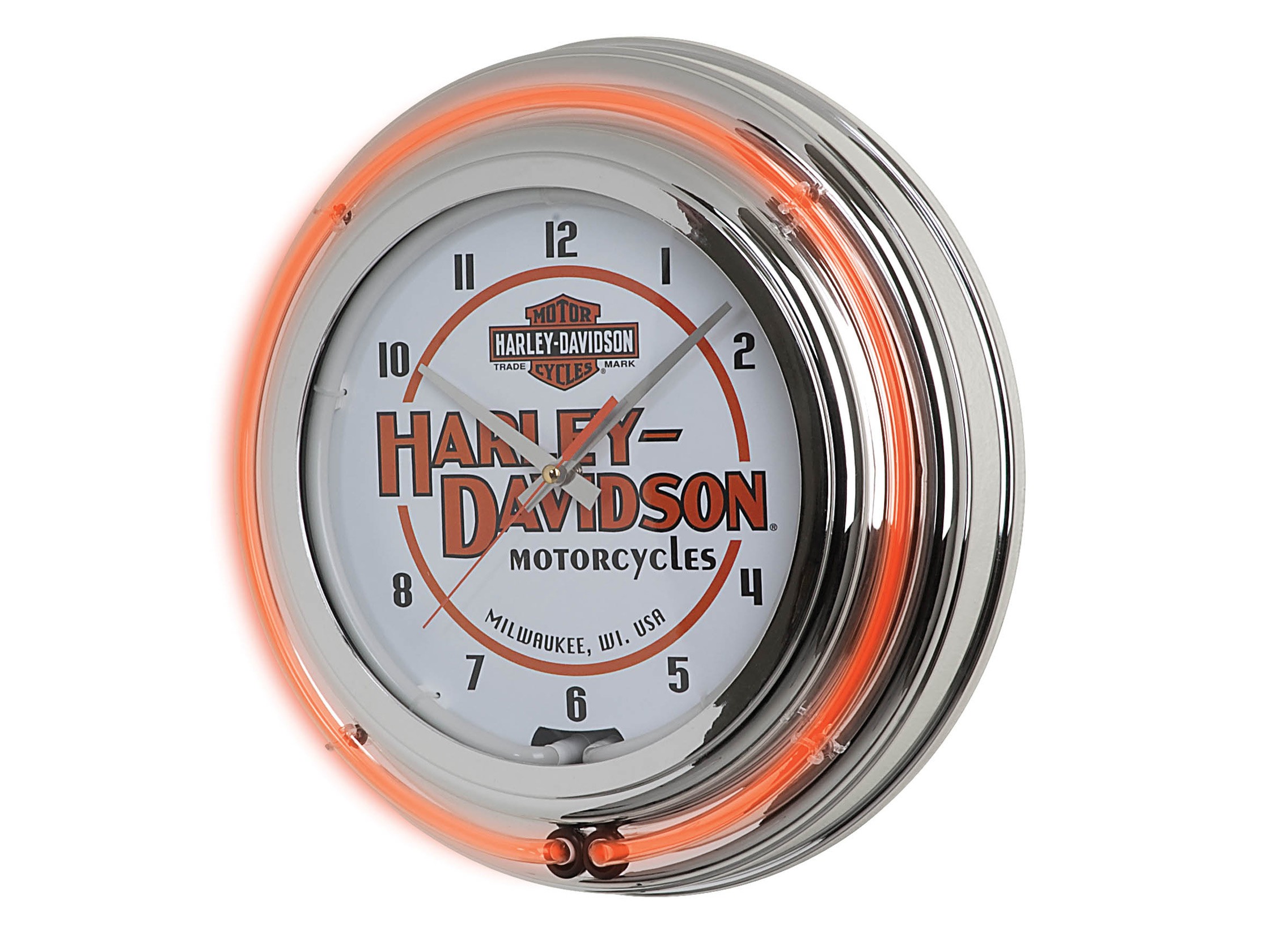 Classic Harley-Davidson® Neon Clock