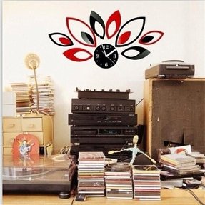 Home Wall Sticker English Numbers Diy Small Clock Red Modern Decal Wall Clock Home Kitchen Roman Diy Mirrors Station Wall Clock Steel Wall Clock From Galry 26 00 Dhgate Com
