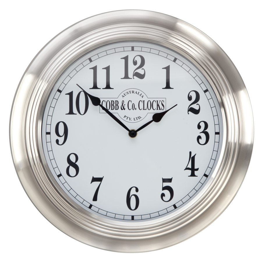 COBB & Co. Stainless Steel Wall Clock