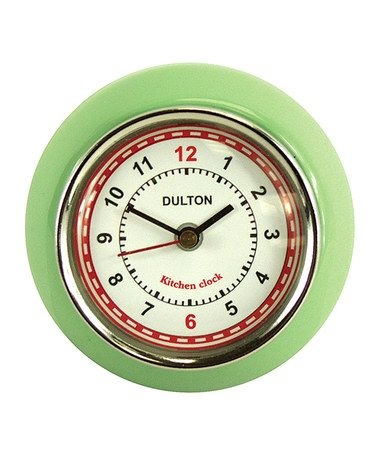 Fox Run Brands 42600 Kitchen Clock, Small, Green