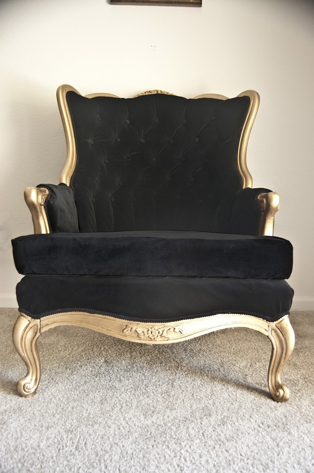 Gold arm chairs 1