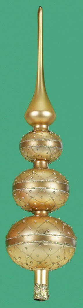 Gold Finial Christmas Tree Topper