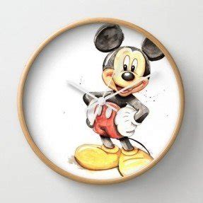 Society6 - Mickey Mouse Wall Clock by Digiartpicture