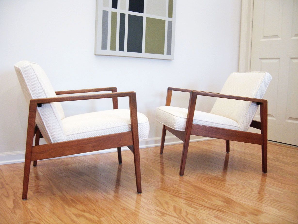 2 danish modern lounge chairs george