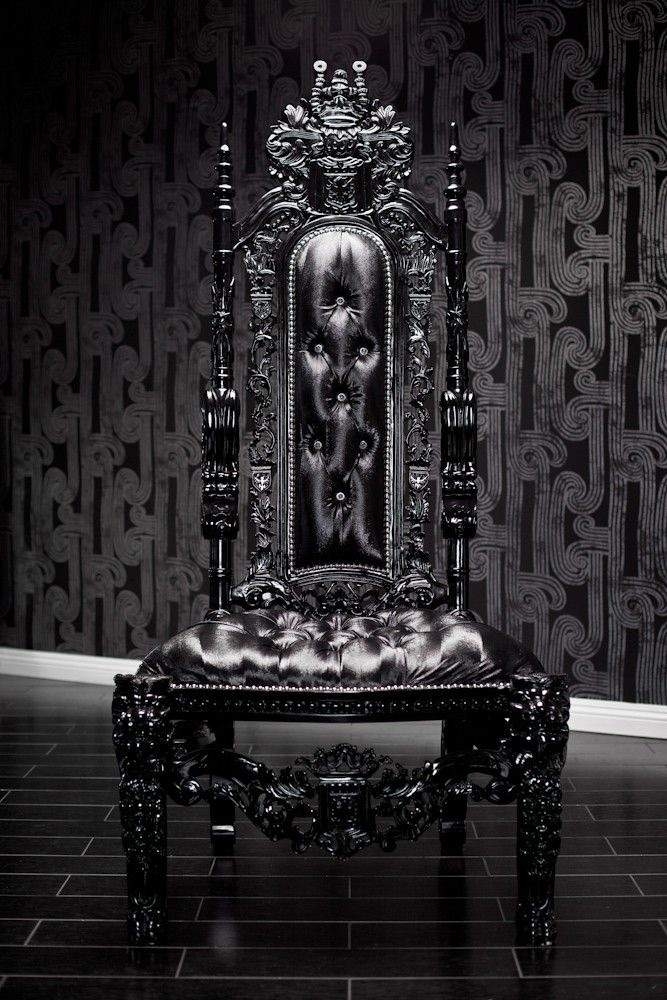 Gothic throne deals chair