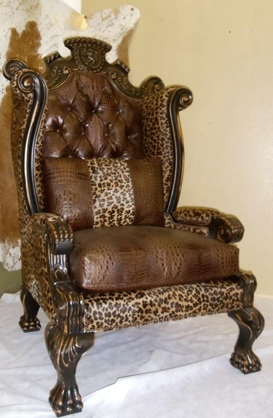 Animal print arm chair 2