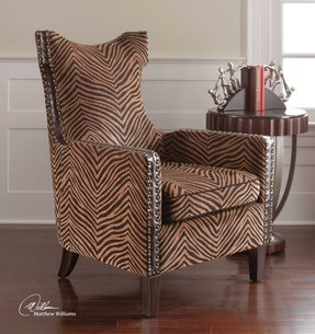 Animal Print Arm Chair - Foter