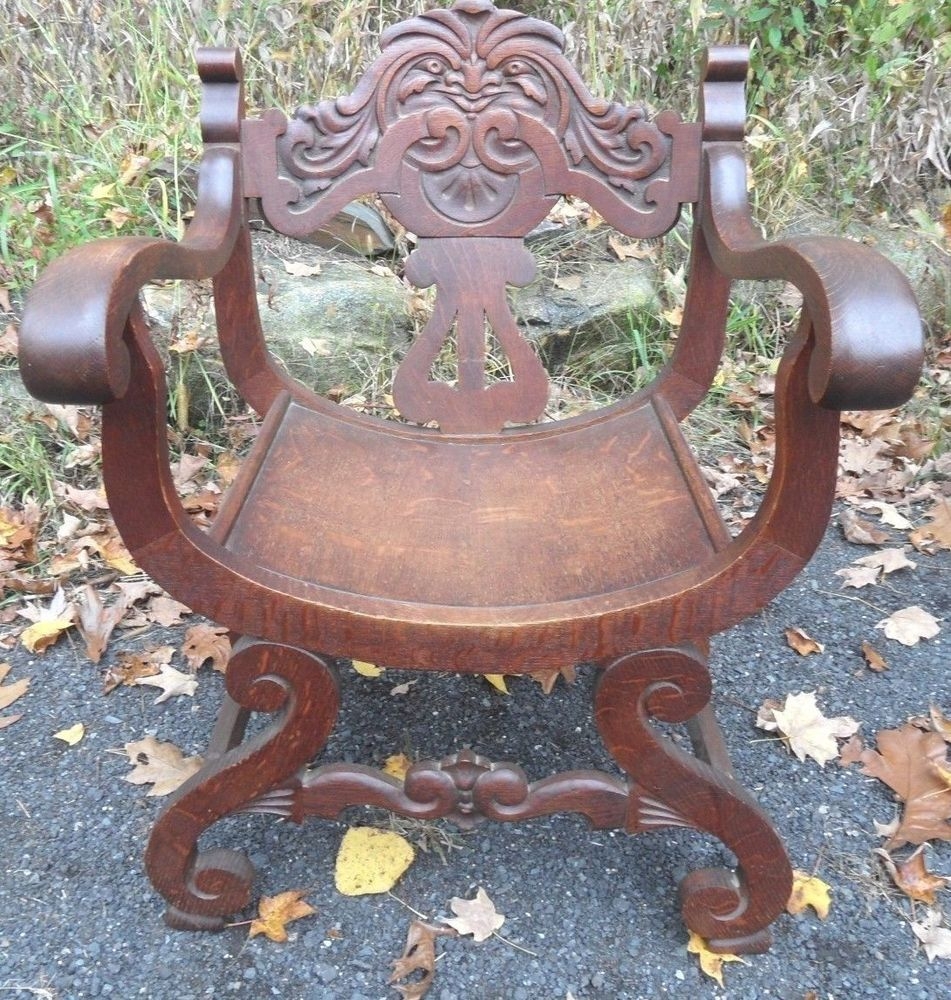 Carved Oak Arm Chair Ideas On Foter