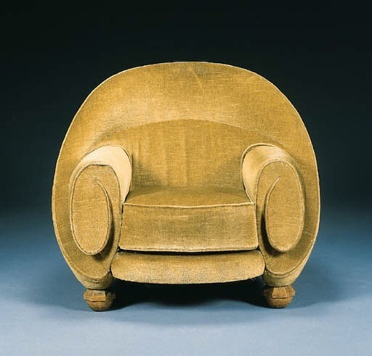 Art deco upholstered chair 12