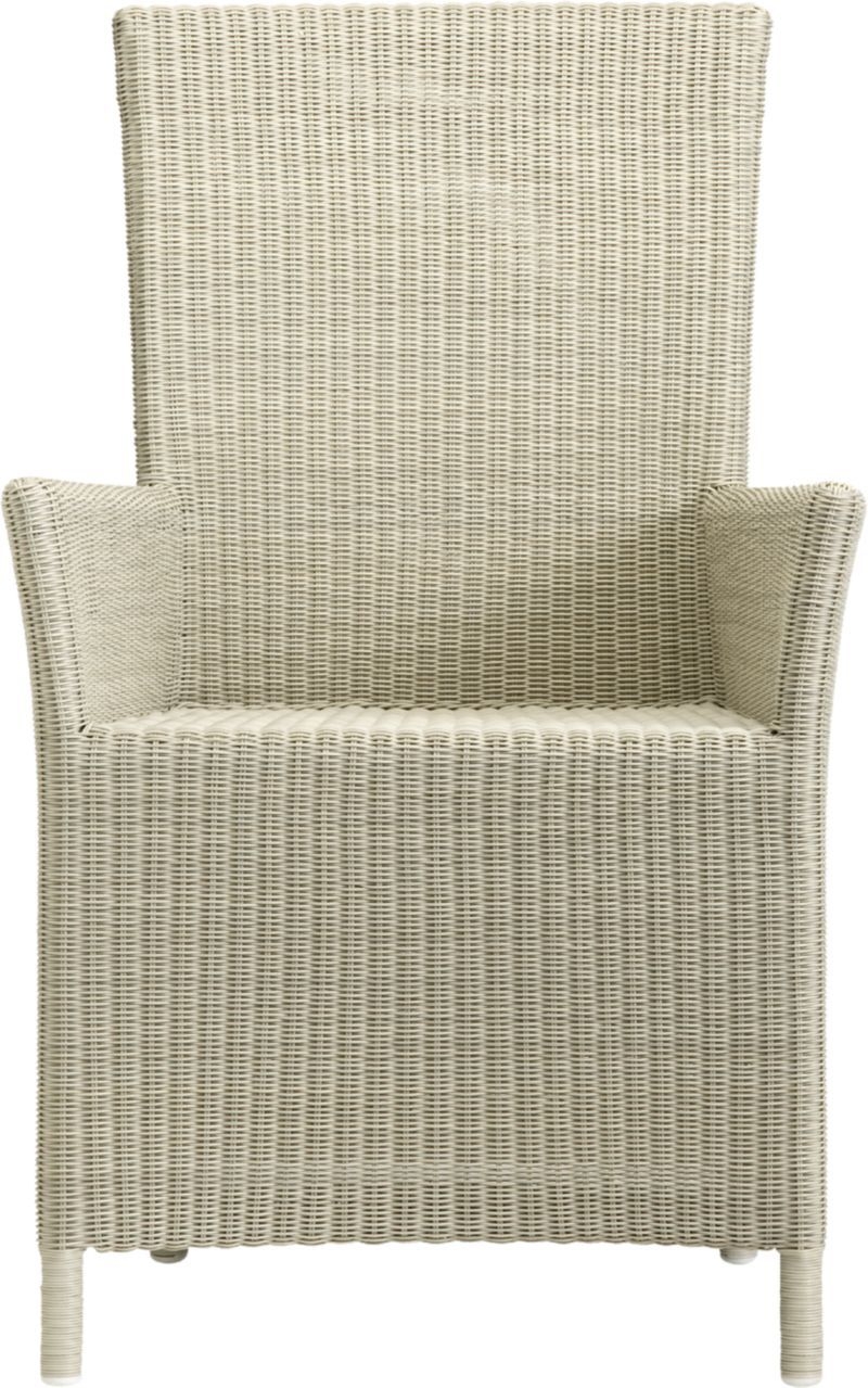 Captiva seaside white arm chair 1
