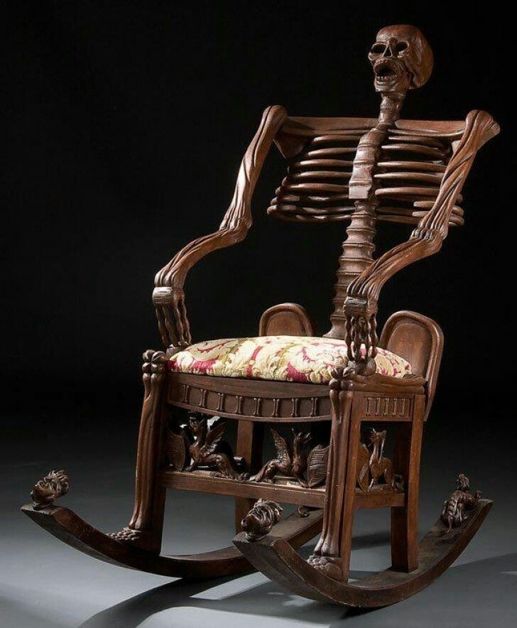 Carved wood dining chairs