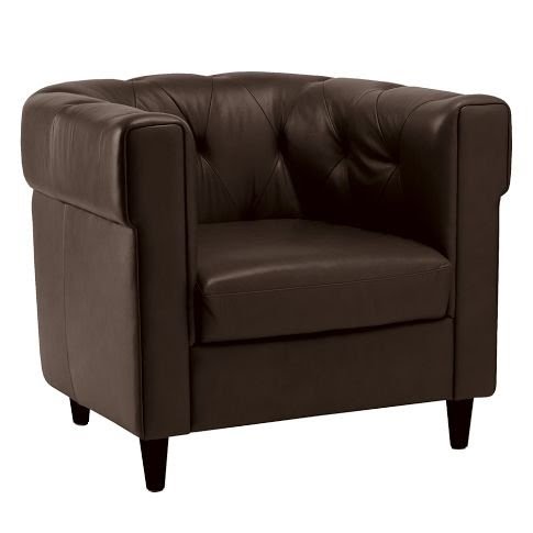 Chester tufted leather chair
