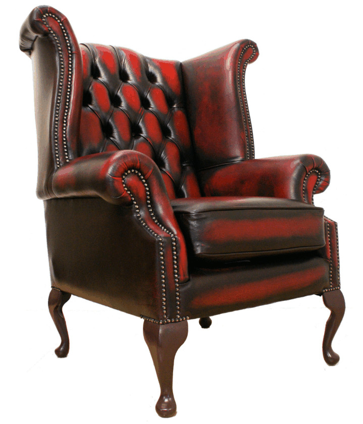 Chesterfield leather arm chair