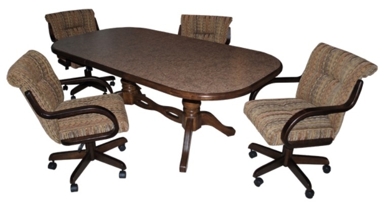 Commercial dining chairs with casters dinette sets dining room furniture