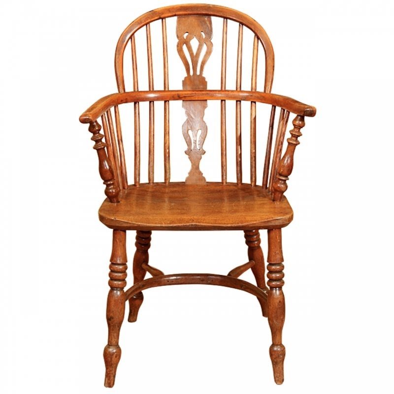 Black windsor arm chair