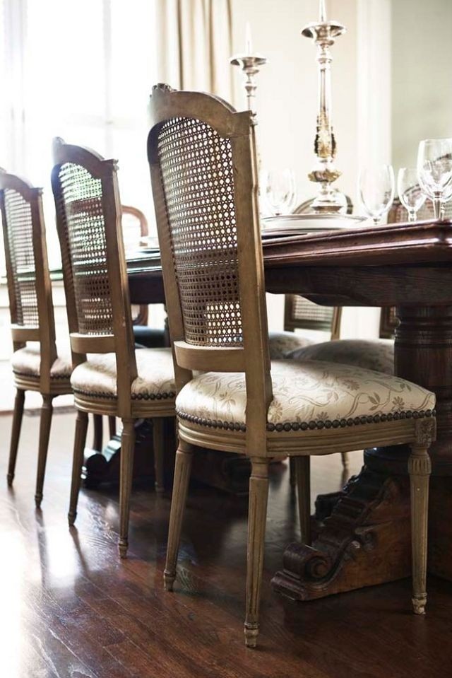 How to paint cane back chairs