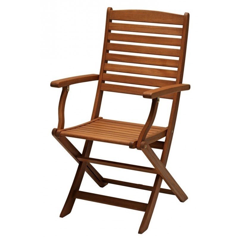 Brown International Caravan Royal Tahiti Set of 2 5-Position Folding Arm Chair 