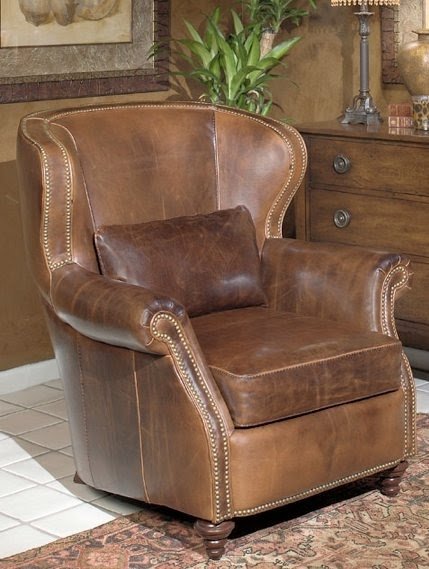 Leather western chair