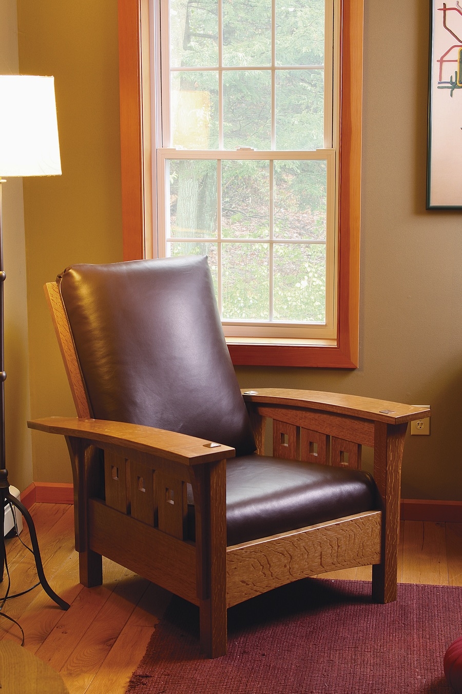 Leather wide arm chair 2