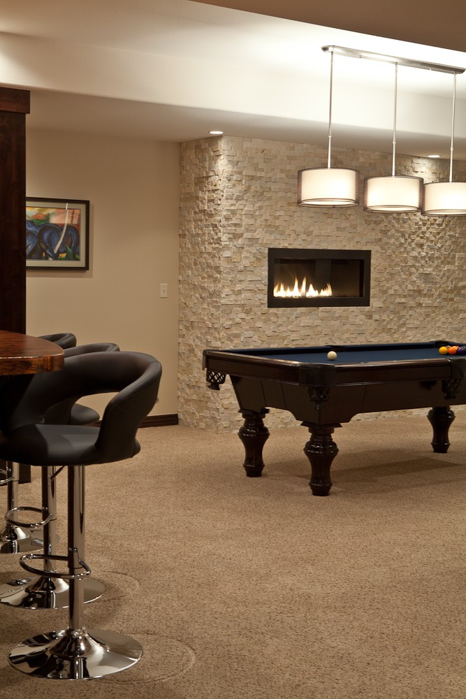 modern pool table lighting