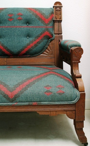 Navaho blanket chair visit
