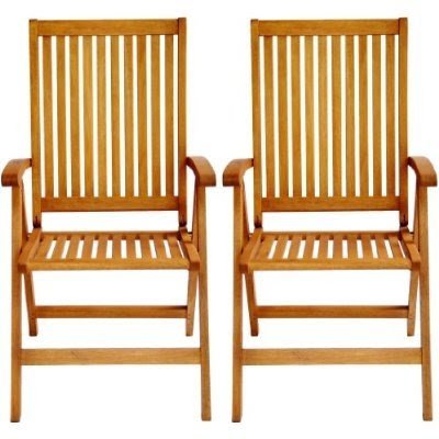 Outdoor wood folding arm chair 1