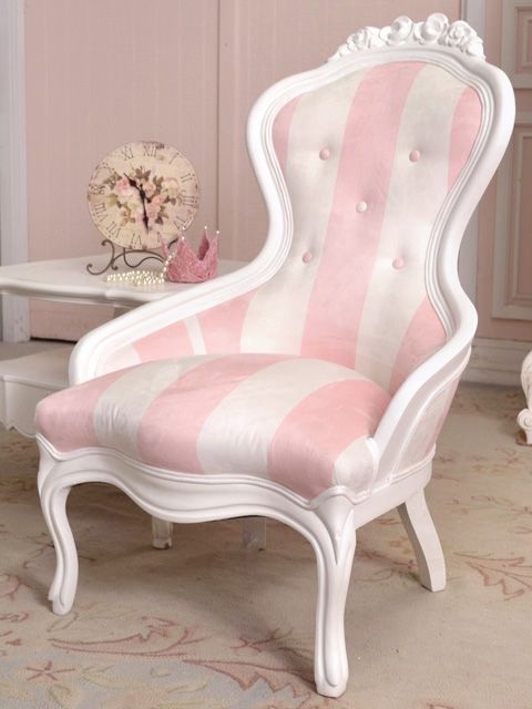 victorian pink chair